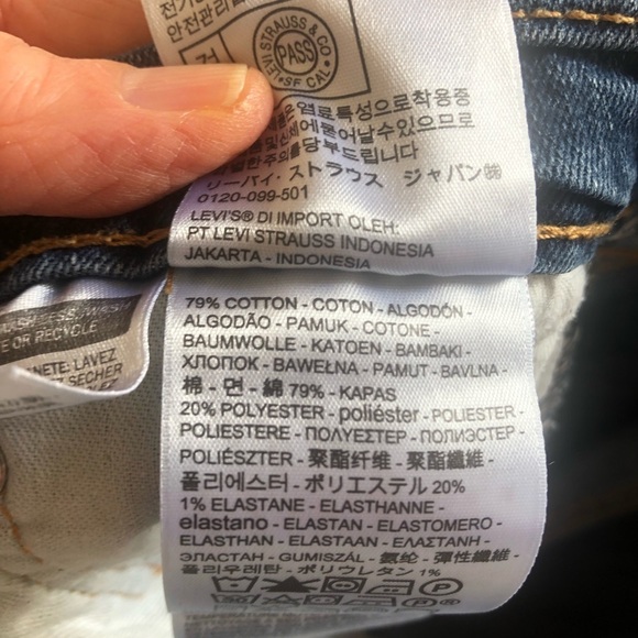 Levi’s  513 Slim Straight 30/30 Medium Wash Jeans - Picture 5 of 10